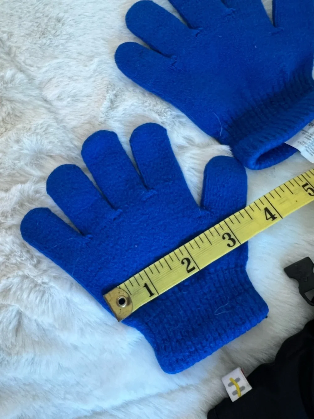 Kids Winter Gloves & Mittens Bundle Size 4-6 Black Blue 2 Pairs